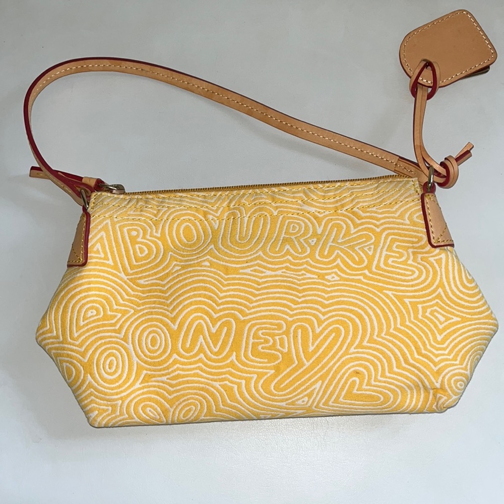 DOONEY AND BOURKE YELLOW PATTERNED HANDBAG